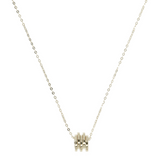 Forzatina-Halskette mit Anhänger im Rondelle-Design aus 9 Karat Gold