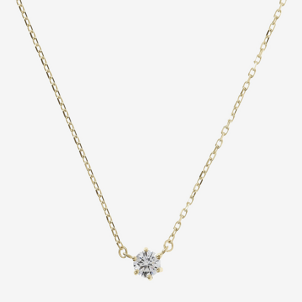 Collana Catena Forzatina con Pendente Punto Luce Oro 375