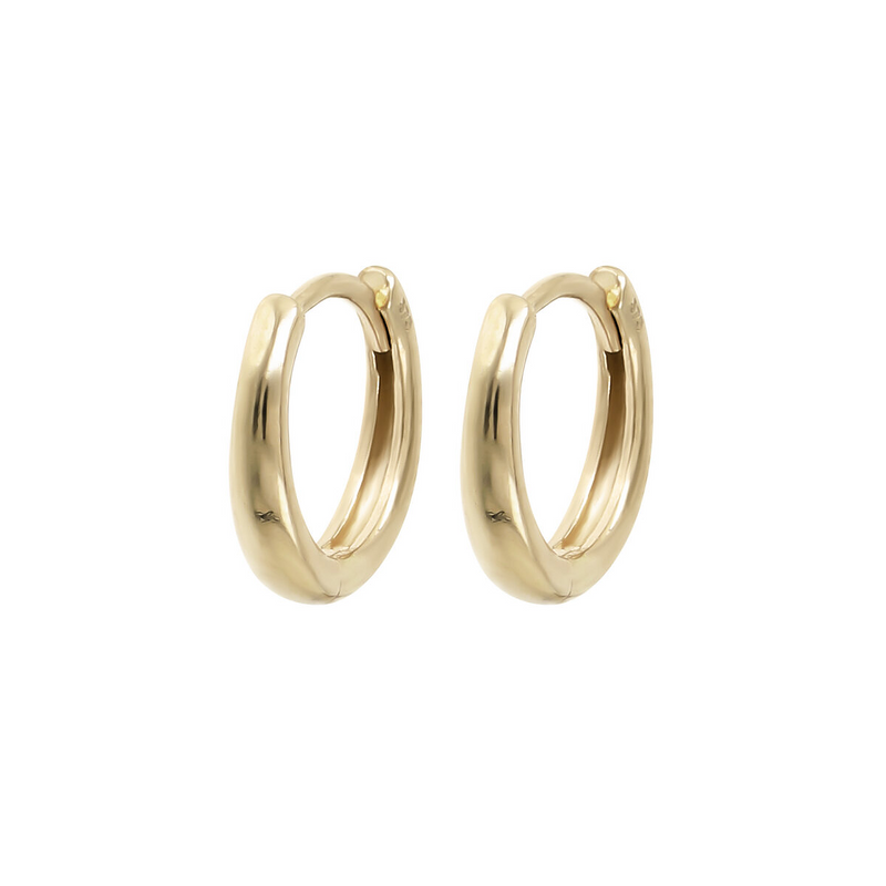 375 Gold Hoop Earrings
