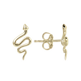 Ohrringe mit Schlangenanhänger aus 9 Karat Gold