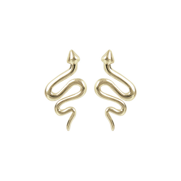 9 Carat Gold Snake Pendant Earrings