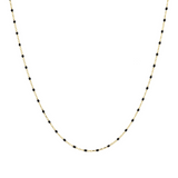 Forzatina-Halskette mit emaillierten Nuggets aus 9 Karat Gold