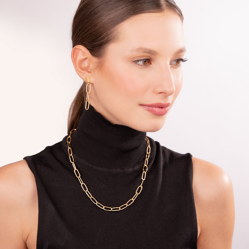 Collier Chaîne Alternate Forzatina Or 9 Carats