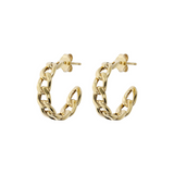 9 Carat Gold Grumetta Hoop Earrings