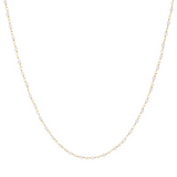 Rosenkranz-Halskette mit Turmalin-Stein aus 9 Karat Gold