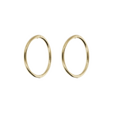 375 Gold Hoop Earrings