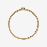 375 Gold Solitaire Ring with Cubic Zirconia