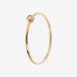 375 Gold Solitaire Ring with Cubic Zirconia