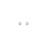 Boucles d'oreilles Point Lumineux en Or 375 avec Zircons Cubiques