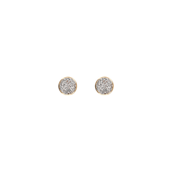 Pavé Light Point Earrings in Cubic Zirconia 375 Gold
