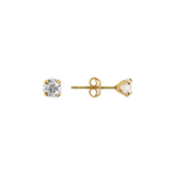Light Point Earrings with Cubic Zirconia 375 Gold