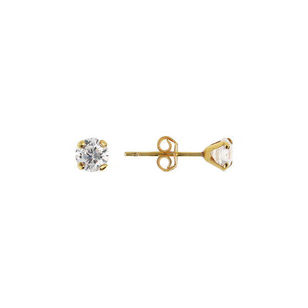 Light Point Earrings with Cubic Zirconia 375 Gold