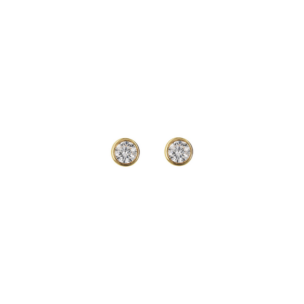 Light Point Earrings in Cubic Zirconia 375 Gold