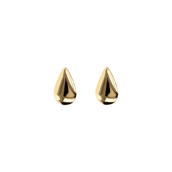 375 Gold Drop Lobe Earrings