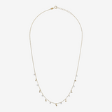 375 Gold Forzatina Chain Necklace with Diamond Two-Tone Pendants