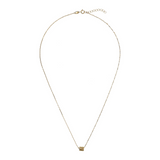 375 Gold Forzatina Chain Necklace with Worked Pendant 
