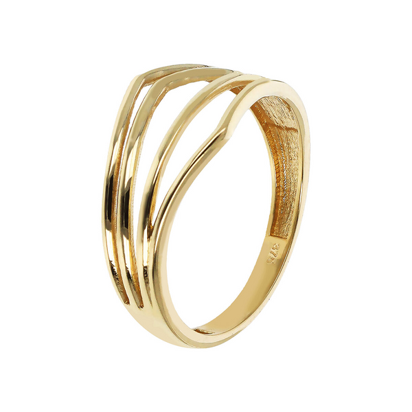 Mehrsträngiger Ring aus 375er Gold