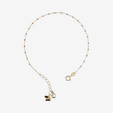 Bracciale Oro 375 con Microbead Tricolori Diamantate