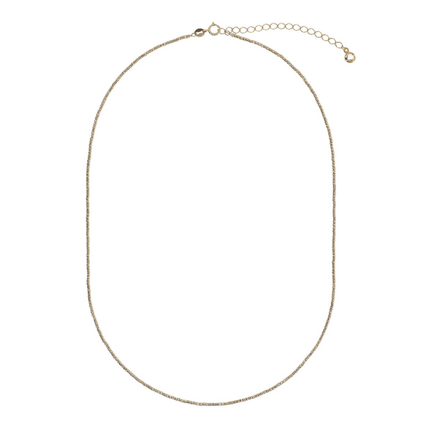 375 Gold Microbead Choker Necklace