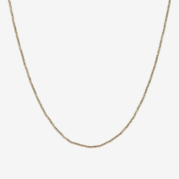 Collana Girocollo di Microbead Diamantate Oro 375