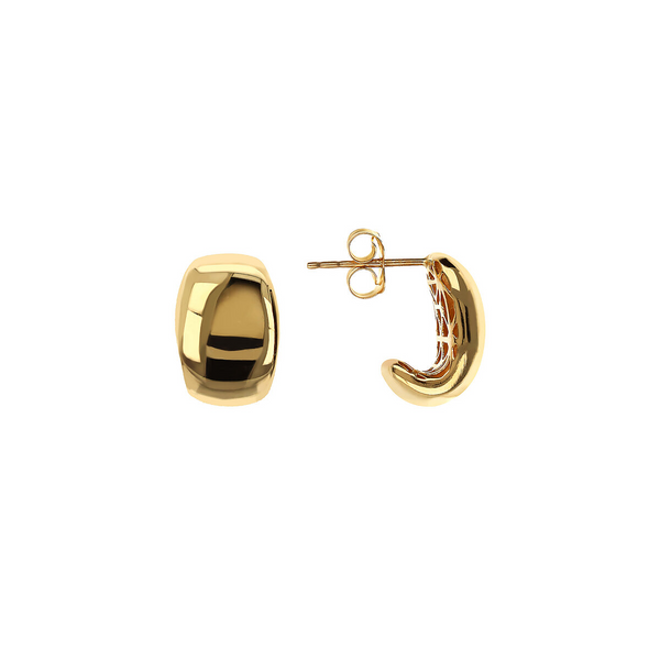 375 Gold Pepita Lobe Earrings