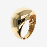 375 Gold Graduated Band Ring