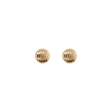 375 Gold Kugelförmige Ohrringe mit bearbeiteter Oberfläche