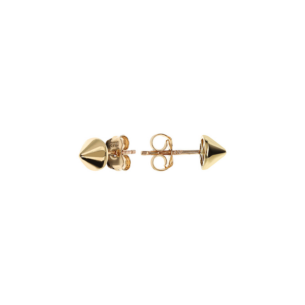Ohrhänger aus 375er Gold mit Knopfdesign