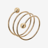375 Gold Band Ring Spiral Design