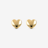Orecchini Cuore Lucidi in Oro 375
