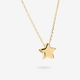 Collana Maglia Brillantina in Oro 375 con Pendente Stella