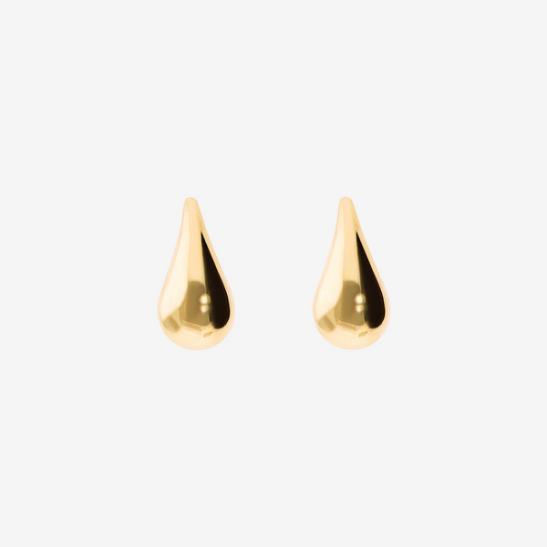 Boucles d'oreilles goutte à lobe grandes or 375